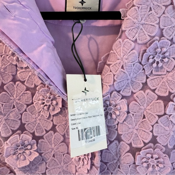 NWT Tuckernuck Lilac Floral Delphine Sleeveless Top | XL - Picture 7 of 8